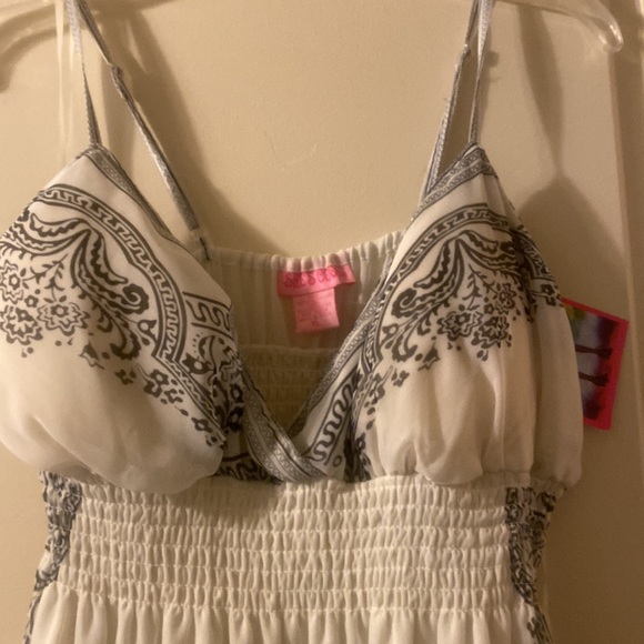 She’s Cool white/black chiffon maxi dress. New with tag - Picture 2 of 8